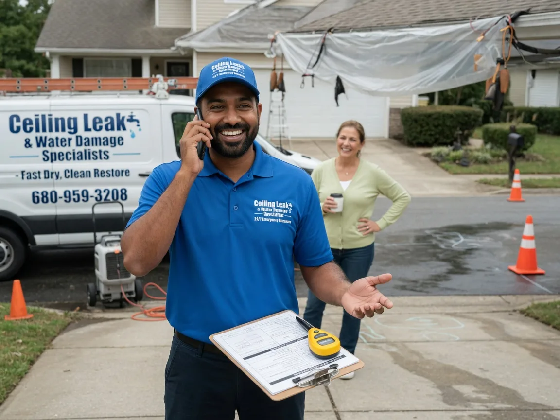 Ceiling Leak Cleanup Meldrim, GA FAQs